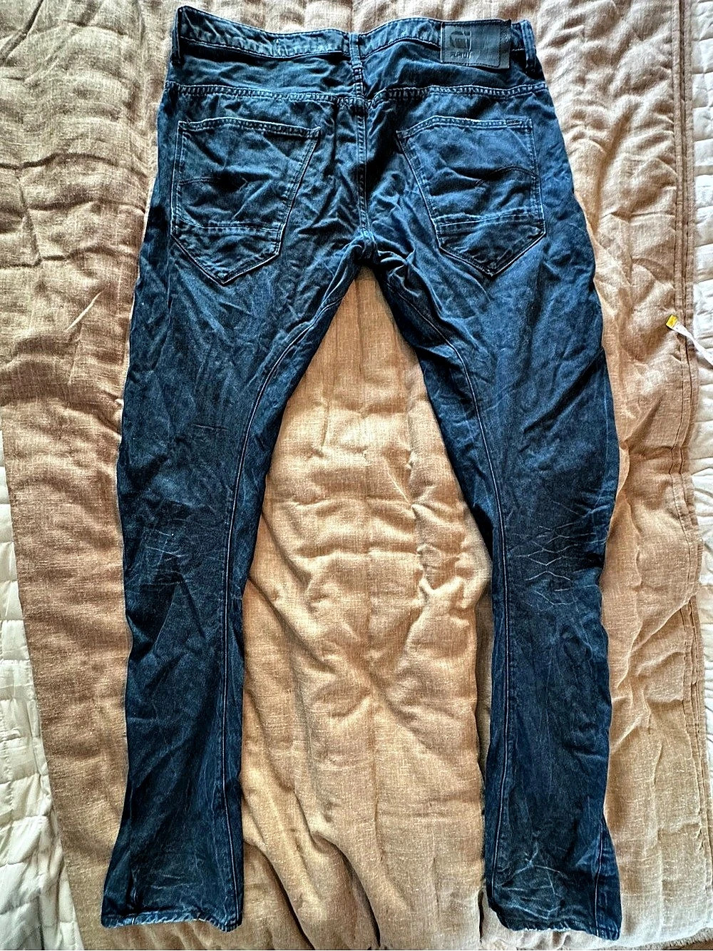 G-Star RAW Rovic Zip 3D Regular Tapered Cargo Pants Black Waist 36